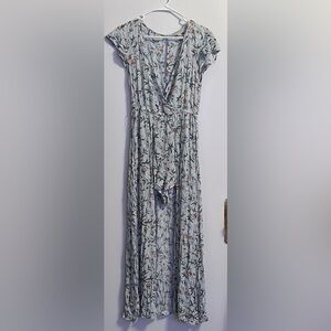 American Eagle Floral Maxi Romper Size Small